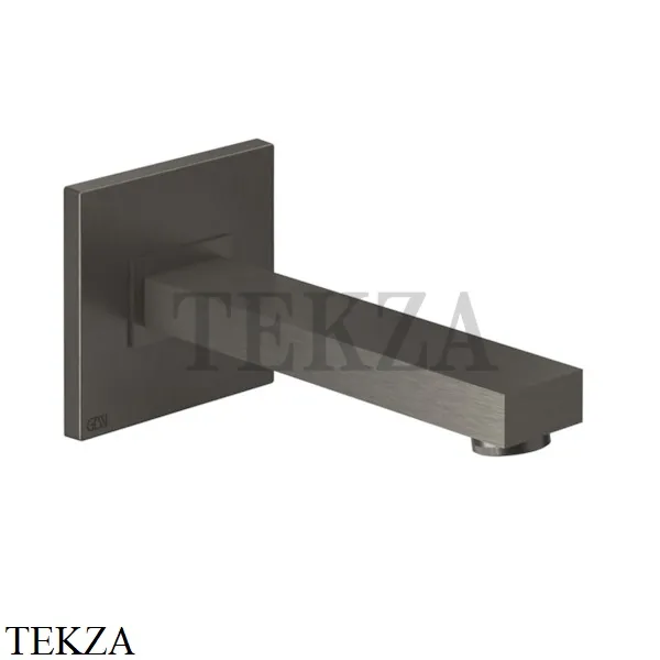 Gessi Rettangolo shower Настенный излив для ванны и душа 20121-707, Black Metal Brushed
