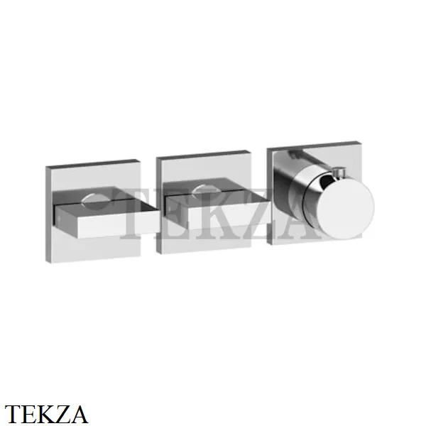 Gessi Rettangolo shower Термостат на 2 потока, внешняя часть 44334-031, хром глянец