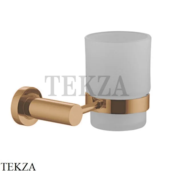 FIMA Carlo Frattini ROTOLA Стакан настенный, стекло матовое F6003/1ZS, Brushed Amber Bronze