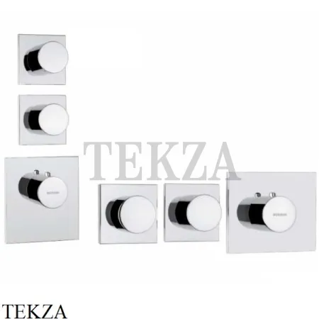 Bossini OKI Термостат для душа на 2, 3, 4 потока, внешняя часть Z031203.030, хром глянец