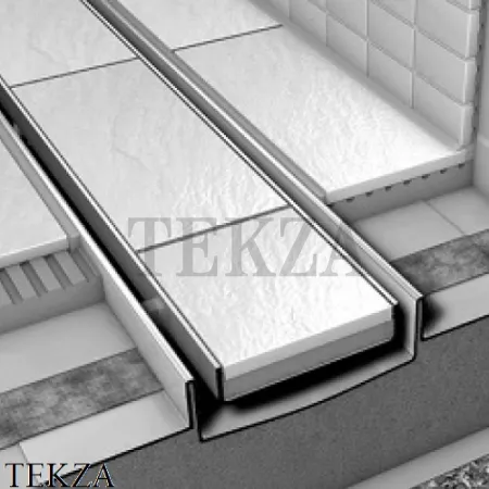 TECEdrainline plate 90 основа для плитки 600970, сталь полированная