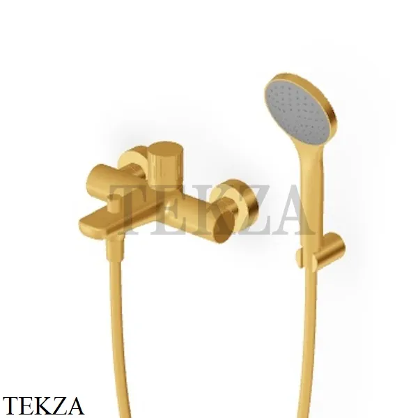 Zucchetti Todd Смеситель для ванны с изливом и гарнитуром ZTD490.C41, brushed gold