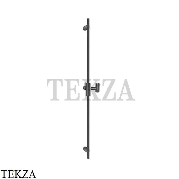 Gessi Habito UNITO Штанга для ручного душа с держателем 70044-707, Black Metal Brushed