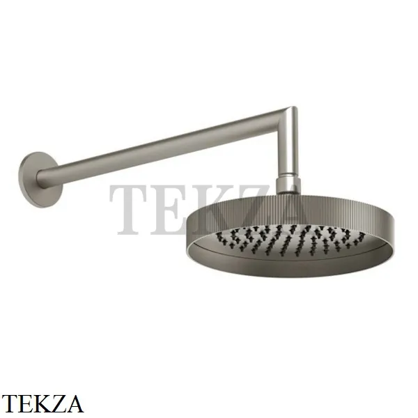 Gessi INGRANAGGIO Верхняя душевая лейка с кронштейном 63548-149, Finox Brushed Nickel