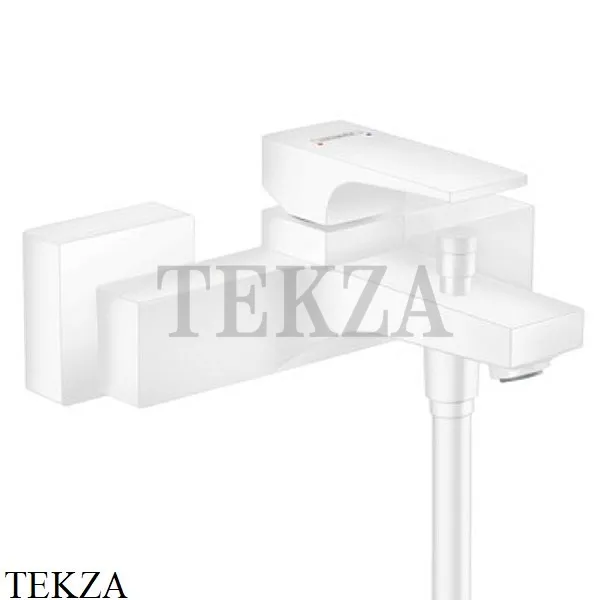 Hansgrohe Metropol Смеситель для ванны с рычаговой рукояткой, без гарнитура 32540700, белый матовый