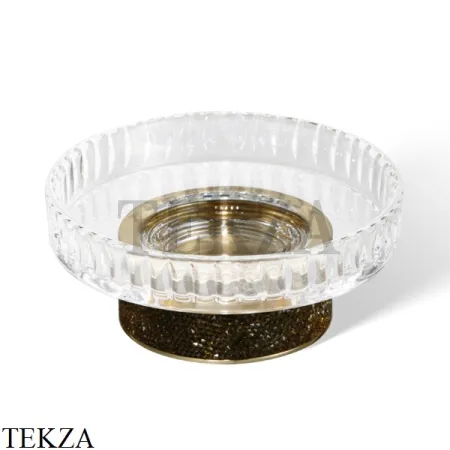Decor Walther ROCKS Настольная мыльница Swarovski® 0934341, темная бронза-стекло граненое