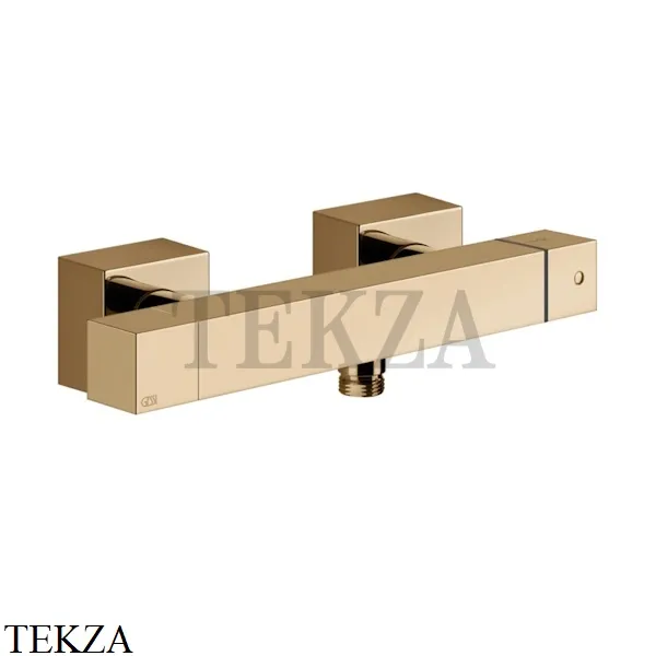 Gessi Rettangolo K Смеситель термостатический для душа 19431-735, Warm Bronze PVD