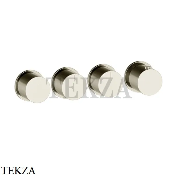 Gessi Habito Bath-shower Термостат на 3 потока, внешняя часть 63436-720, Nickel PVD