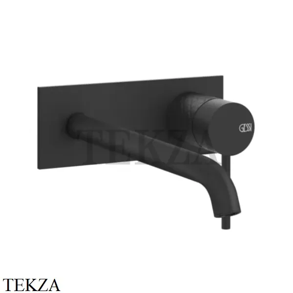 Gessi 316 INTRECCIO Смеситель для раковины на планке длинный, внешняя часть 54190-299, Black XL