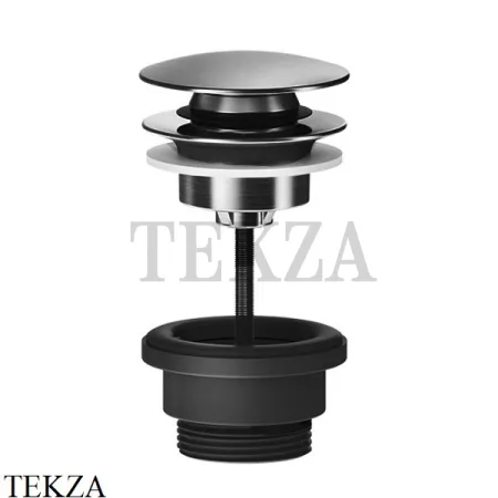 Gessi 316 TOTAL LOOK Донный клапан нажимной "Stop&Go" 54599-707, Black Metal Brushed