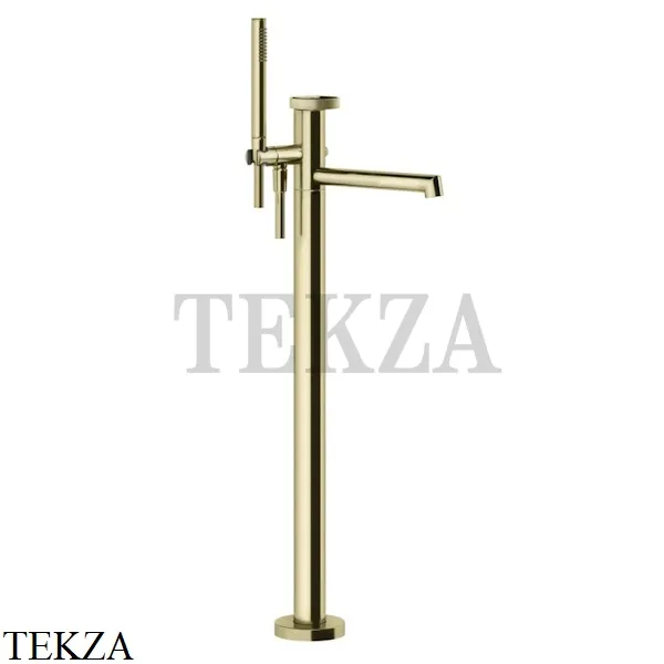 Gessi ANELLO Смеситель для ванны напольный, с гарнитуром 63328-710, Brass PVD