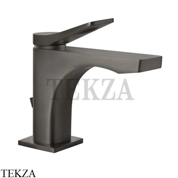 Gessi RILIEVO Смеситель для раковины, с донным клапаном 59005-707, Black Metal Brushed