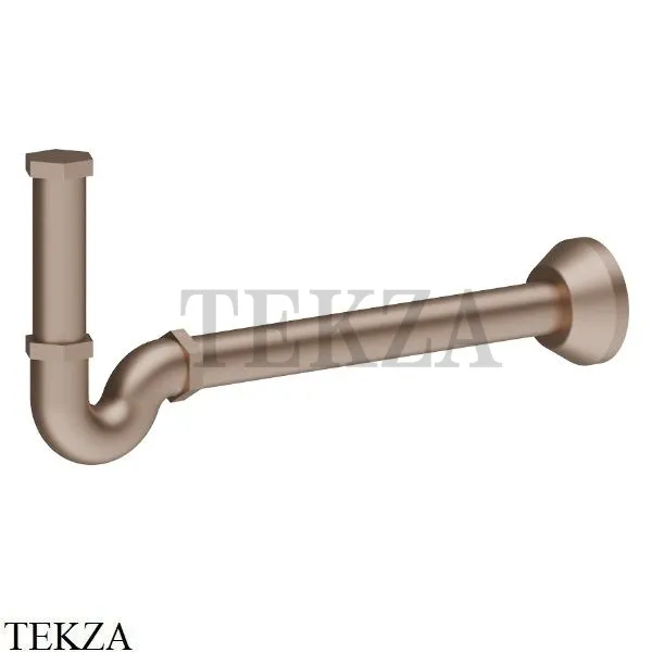 Newform Сифон для раковины трубчатый, 212.M0.072, Copper Satin