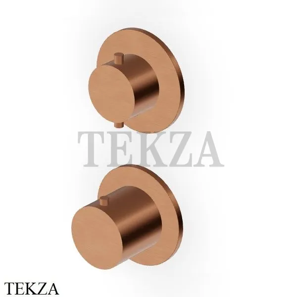 Zucchetti Helm Термостат для душа на 2-3 потока, внешняя часть ZHE806.XP91, brushed copper PVD