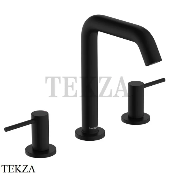 Hansgrohe Tecturis S Смеситель для раковины 150 EcoSmart, с донным клапаном 73330670, черный матовый