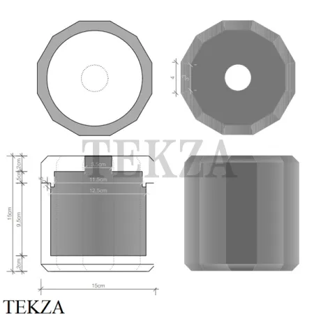 Decor Walther Kristall KB Диспенсер для салфеток хрусталь 0931596, английский зеленый