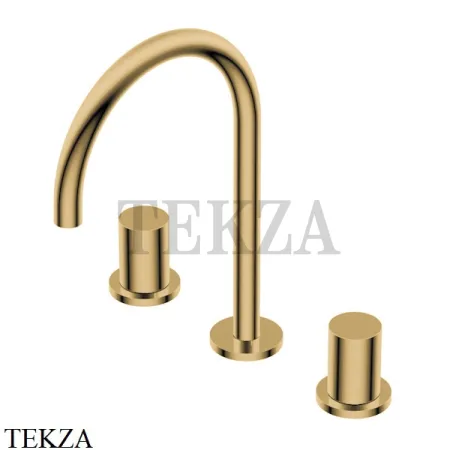 Ritmonio Diametro35 S Смеситель для раковины без донного клапана PR52AE202 GOX, Brushed Gold