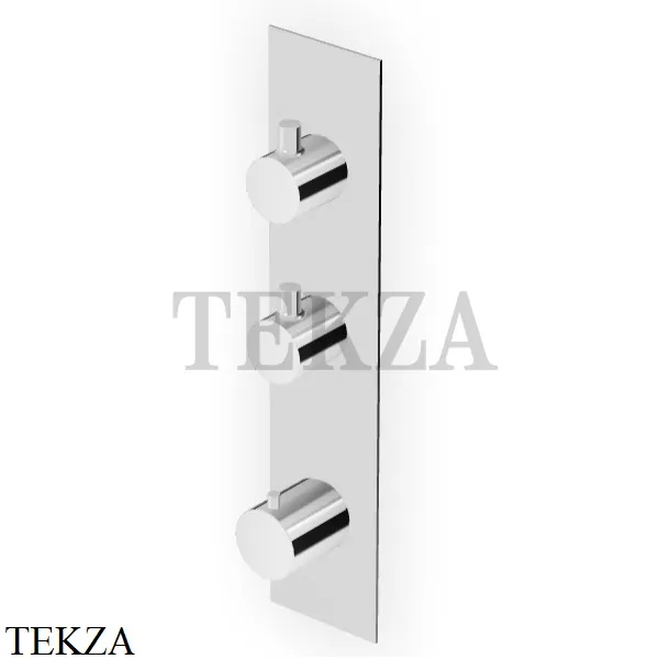 Zucchetti Pan Термостат для душа, 2 выхода, внешняя часть ZT28660, хром глянец